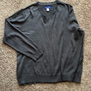 Men’s Simply Styled long sleeve gray, thin sweater in XXL 40% acrylic/60% acryli